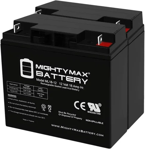 Vista 10 de Mighty Max Battery Batería de repuesto SLA de 12V 18AH para Ritar RT12180