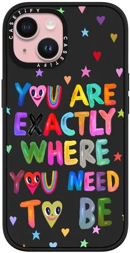 Vista 16 de CASETiFY Funda para iPhone 15 - Impacto Ajuste delgado, protección contra caídas de grado militar de 8.2 pies, 4 unidades, negro Kingsnake Negro