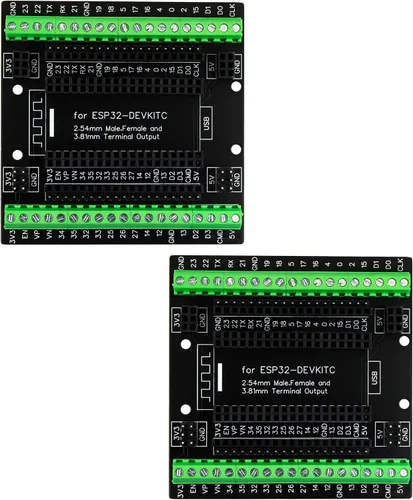 Vista 7 de para ESP32 Placa de ruptura 30 pines GPIO 1 en 3 Placa de expansión Bloques de terminal de 3.81mm 0.15" para módulo ESP32 ESP-WROOM-32 ESP32-DevKitC