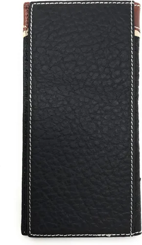 Vista 3 de Western Tooled - Cartera de piel auténtica para hombre