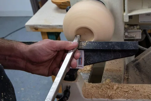 Vista 4 de Simple Woodturning Tools - Herramienta de torno de madera más áspera y simple de carburo más mango intercambiable de agarre de espuma de 17