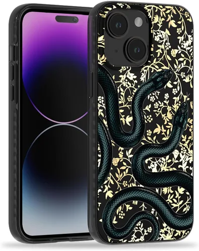Vista 49 de SCORPIFY Funda para iPhone 15 Pro Max [Compatible con MagSafe] con Diseño de Estampado de Leopardo Guepardo Negro Mate, Linda Funda Magnética