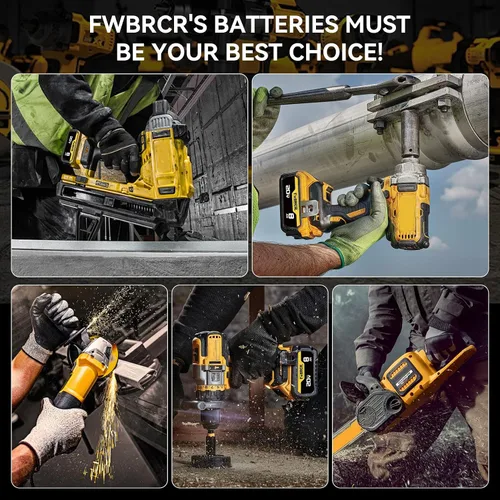 Vista 8 de 8.0Ah 20 voltios de repuesto para batería Dewalt 20V Max compatible con baterías Dewalt DCB200 DCB204 DCB206 DCB201 DCB203 DCB181 DCB180 paquete de 2