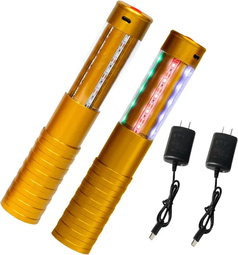 Vista 11 de Luces LED estroboscópicas para botella de servicio para niña, baton, reutilizable, recargable, servicio LED, champán, 2 piezas para bar, club