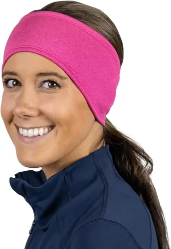 Vista 29 de TrailHeads - Diadema para mujer, diseño de cola de caballo, con banda para la oreja que absorbe la humedad, ideal para correr