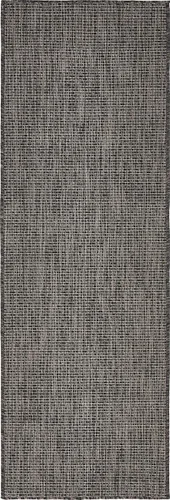 Vista 125 de Unique Loom Collection - Alfombra casual de transición sólida jaspeada para interiores y exteriores