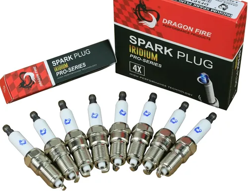 Vista 2 de AIP Electronics Dragon Fire Performance Power Pack completo con bujías de iridio y cables de bujía de 13 pulgadas compatibles con Cadillac Chevy