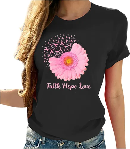 Vista 51 de Camisetas de manga corta con estampado de corazón para mujer, camisetas de ajuste regular, linda y divertida, ropa de regalo 2023