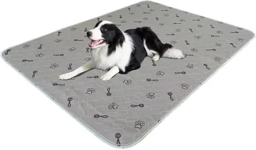 Vista 10 de Peepeego Paquete de 2 Almohadillas para Perros de 36x36 Lavables y Peine para Perros Gratis, Almohadillas Reutilizables para Cachorros con Absorción