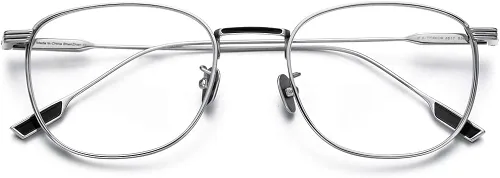Vista 4 de FONEX Marco de lentes de titanio marco óptico de miopía para hombres y mujeres 8517