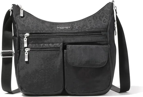 Vista 110 de Baggallini womens Everywhere Bagg Crossbody Women 11x9 Lightweight Nylon Hobo Water-resistant Travel Bag W/Rfid