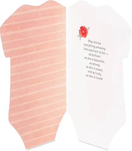 Vista 2 de Tarjeta para niña bebé de American Greetings (Ella es amada)