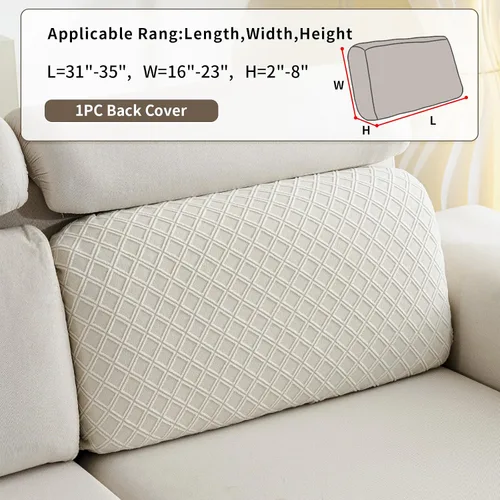 Vista 2 de Fundas de cojín para sofá seccional, fundas elásticas para sofá modular en forma de L, funda de cojín lavable, fundas de asiento suaves