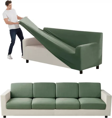 Vista 17 de Funda para Sofá de Terciopelo, Fundas Elásticas para Sofá para Funda Principal Separada/Respaldos y Cojines de Asiento, Funda para Sofá, para Fundas