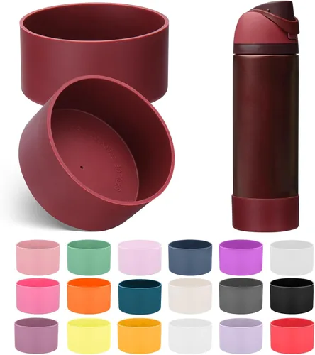 Vista 33 de Mity rain Bota de silicona 2PCS para botella de agua Owala FreeSip Malvavisco tímido