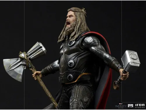 Vista 7 de Iron Studios Estatua Art Scale 1/10 Thor Ultimate BDS The Infinity Saga 9.1 in Marvel - Diorama de batalla de estatua de 9 pulgadas de Avengers