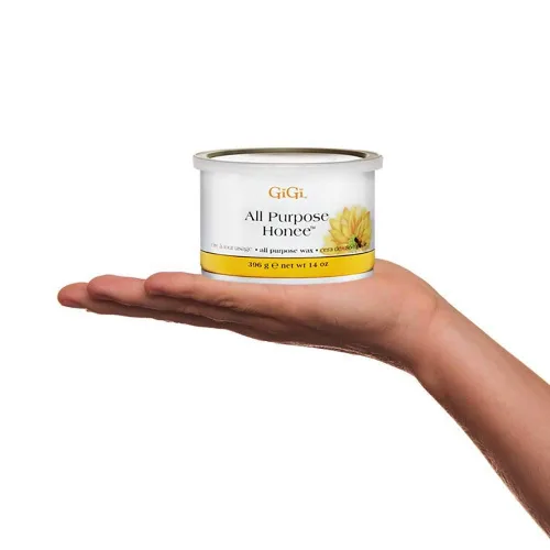 Vista 7 de GiGi Kit de inicio profesional de depilación con cera + cera de miel, 14 onzas