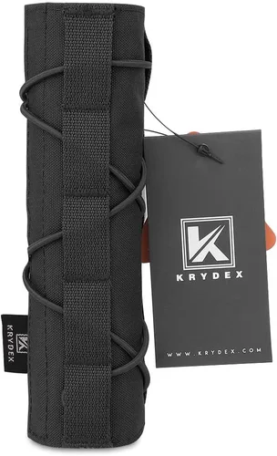 Vista 6 de KRYDEX - Funda táctica para silenciador de Airsoft de 7 pulgadas/18 cm
