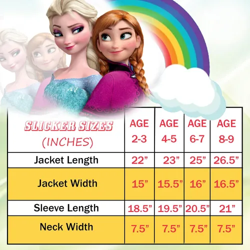 Vista 6 de Disney Frozen - Ropa impermeable con capucha para niñas pequeñas