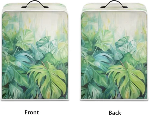 Vista 145 de Funda para cafetera, poliéster, azul, se adapta a la mayoría de máquinas de café estándar, protector resistente al polvo, huellas dactilares Playa