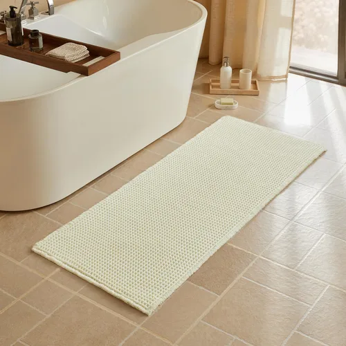 Vista 79 de Triohero Tapete de baño con diseño de gofre, tapete de baño pequeño y bohemio, antideslizante, lavable, ultra suave, súper absorbente, de secado