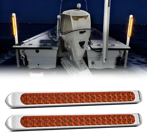 Vista 12 de Nilight Luz de remolque de 16 pulgadas, 12 LED rojos, luces de freno secuenciales, intermitentes, impermeables, barra de identificación trasera