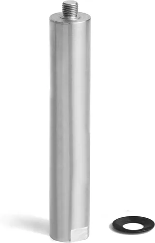 Vista 22 de Poste de 1 pulgada de diámetro con 3 pulgadas de longitud total para descanso de herramienta de torno de madera que incluye rosca, rosca M10X1.5
