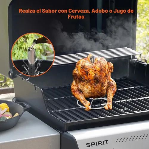Vista 3 de Onlyfire - Estante para freír pollo y aves de corral con elevador de mango Hook for Deep Fry Pot Grill, Stainless Steel, Vertical Turkey Fryer