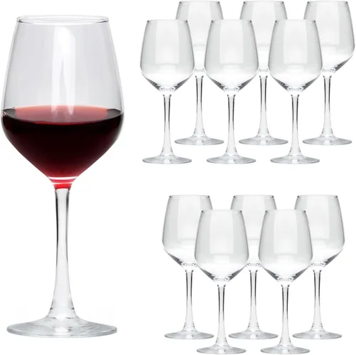 Vista 8 de Juego de 8 copas de vino de 12 onzas, para vino tinto o blanco, banquete de alta gama, boda, copas de regalo, fiesta, bar, aniversario, inauguración