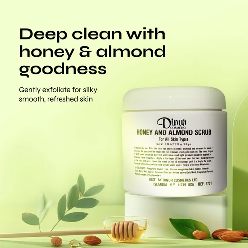 Vista 3 de EXFOLIADOR DE MIEL Y ALMENDRAS PARA TODO TIPO DE PIEL 21.76 OZ.