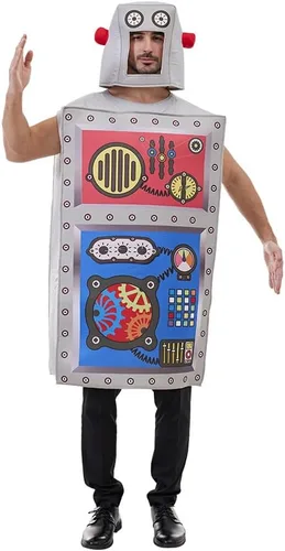 Vista 5 de BaronHong Disfraz de esponja unisex para adultos, disfraz de esponja de Halloween, lindo conjunto de tocado de túnica