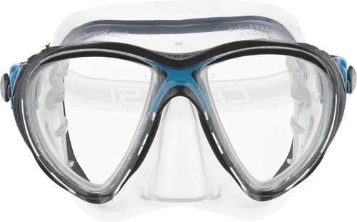 Vista 17 de Cressi Máscaras de buceo con lentes de lágrima inclinadas para una mayor visibilidad hacia abajo, evolución del aire y los ojos: fabricadas en Italia