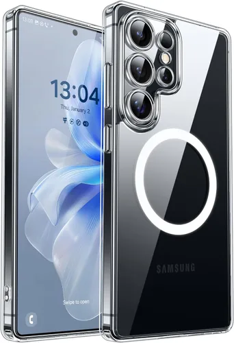 Vista 61 de CANSHN Funda diseñada para Samsung Galaxy A16-5G [protección completa de la cámara] [compatible con Magsafe] funda protectora trasera translúcida
