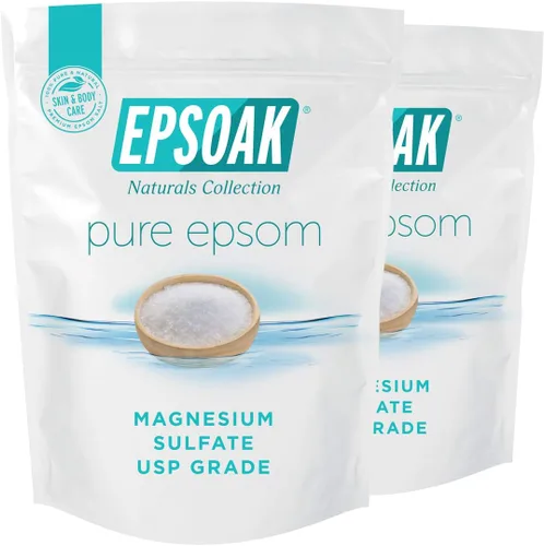 Vista 12 de Sales de Epsom para baño, spa, ducha y pies de Epsoak, Blanco