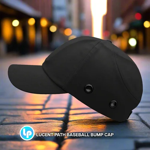 Vista 3 de Casco de béisbol azul océano de seguridad para hombres y mujeres