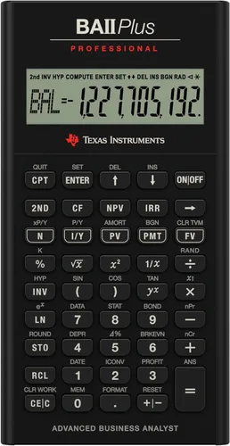 Vista 2 de Calculadora financiera profesional Texas Instruments BA II Plus