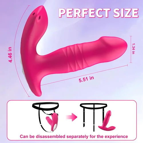 Vista 7 de Vibrador de bragas portátiles, juguete sexual con control de aplicación, vibradores de consolador de punto G para mujeres, estimulador de clítoris