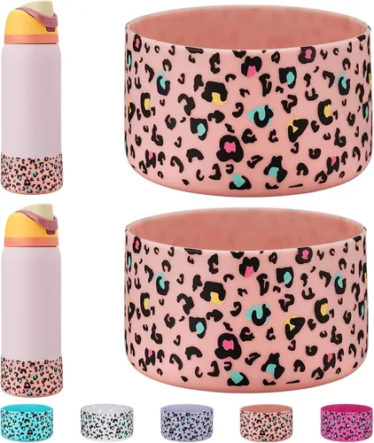 Vista 27 de WK IEASON 2 fundas de silicona para botella de agua Owala, base protectora para botella de agua Owala FreeSip Twist y Flip Flask accesorios