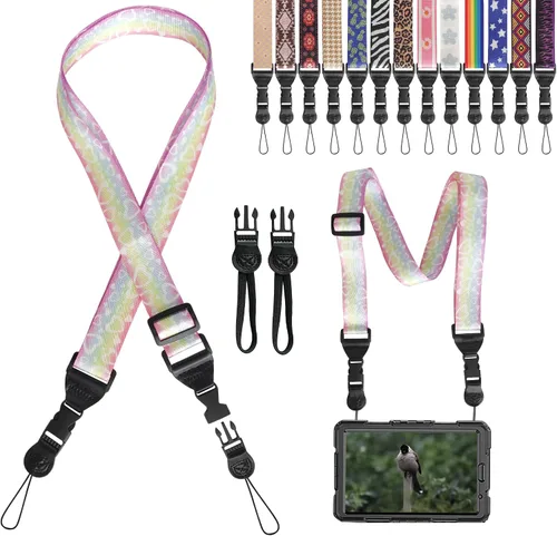 Vista 36 de Correa de hombro ajustable Gowjaw: Correa de nylon cómoda para iPad/Samsung Tablet con lanyard para el cuello, funda para iPad/cámara/binoculares