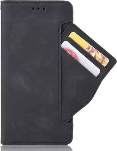 Vista 5 de Funda para Vivo Y20 2020, funda para Vivo Y20 2020 V2029 / Y20i V2027 Funda de piel sintética con tapa para Vivo Y20 2020, color negro