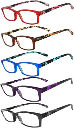 Vista 9 de OWL Readers - Paquete de 5 lentes de lectura elegantes para mujer con hermosos patrones para mujer, bisagra de resorte de lujo, aspecto elegante