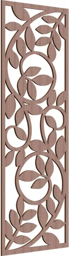 Vista 187 de 9 3/8"W x 24 3/8"H x 1/4"T Utica Decorativo Fretwork Madera Paneles de Pared, Abedul