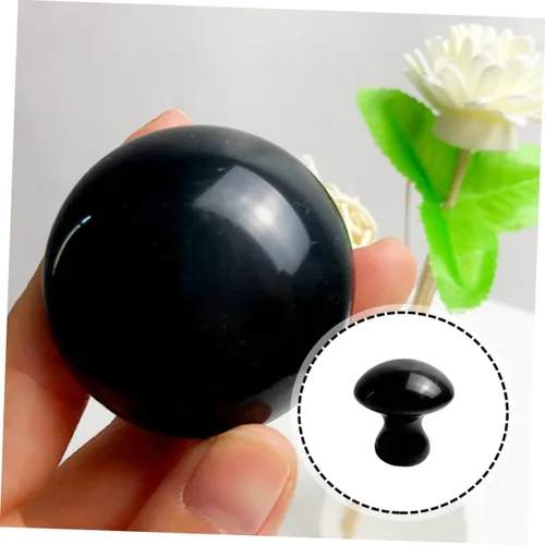 Vista 7 de FRCOLOR Masajeador de raspado de hongos Gua Sha Stone Face Body Massage Tool Bordes lisos en relajación Circulati de sangre