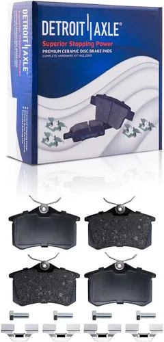 Vista 20 de Detroit Axle - Juego de 4 frenos delanteros para BMW X5 2002, 2003, 2004, 2005, 2006, rotores de freno de disco y pastillas de freno de cerámica