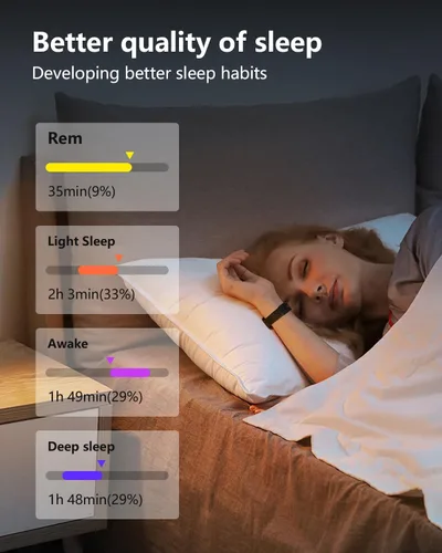 Vista 3 de Relojes inteligentes para mujeres y hombres con llamadas - rastreadores de actividad física con frecuencia cardíaca de 24 horas, monitor de sueño