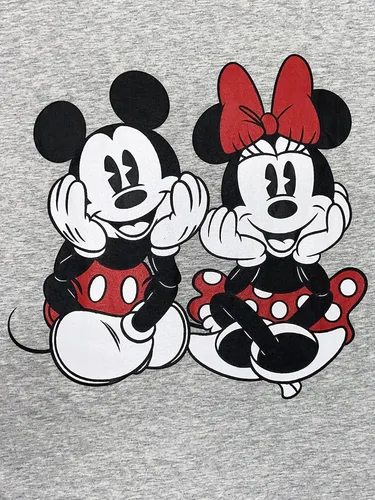 Vista 2 de Disney Camiseta de dormir para mujer, estampado de Mickey Minnie Mouse talla única y grande