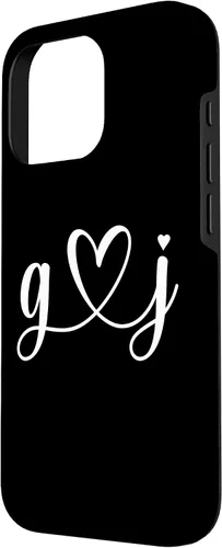 Vista 2 de Funda para iPhone 16 Pro G Love J Bride Boyfriend & Girlfriend G Letter y J Letter