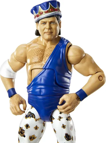 Vista 2 de WWE Jerry "The King" Lawler Elite Collection Series # 82 Figura de acción, 6 pulgadas/15,24 cm, regalo planteable, coleccionable para fans de 8 años