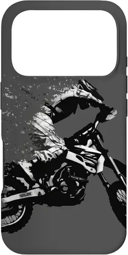 Vista 30 de Motocross Jumping Dirt Bike Rider Vintage Enduro Case for iPhone 17