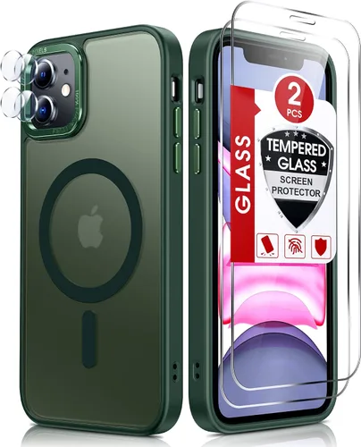 Vista 39 de LeYi Funda para iPhone XR: con protector de pantalla X2 + 2 funda para cámara [compatible con MagSafe] Funda protectora magnética i iphoneXR